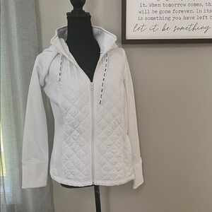 Fila Women's White Quilted Puffer Jacket